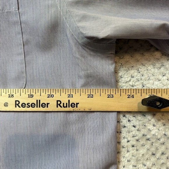 Charles Tyrwhitt Button Down Shirt Mens 16.5 35 Blue White Dress Work Shirt Tux - Picture 10 of 12